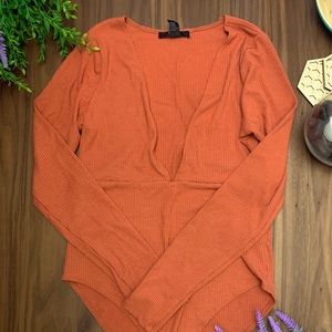 Forever 21 coral body suit